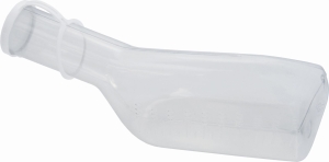 Urinflasche für Männer, mit Deckel PVC temperaturbeständig bis 60°C, 1 Liter, graduiert