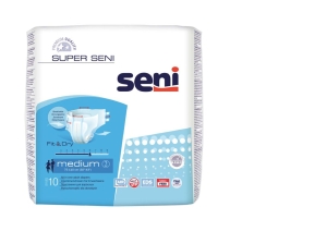 Super Seni medium (1 Karton: 12 x 10 Stück) Windelhose atmungsaktiv