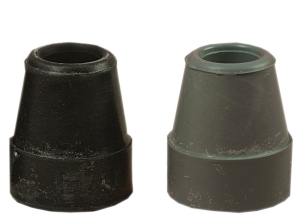 Krückenkapsel für Vierfußgehhilfe, 16mm schwarz, mit Stahleinlage, passend für 2872