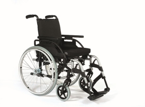 Rollstuhl Breezy Basix 2, Steckachse, TrBr, brillantsilber