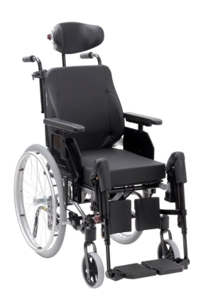 Rollstuhl Netti 4U CE Plus, Trommelbr., AOK BW, Kopfstütze, Therapietisch